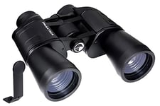 Praktica Falcon 12x50mm Porro Prism Field Black Binoculars & Tripod Mount Adapter - Multi Coated Lenses, Sturdy Construction, Aluminium Chassis, Bird Watching, Sailing, Hiking, Sightseeing, Astronomy