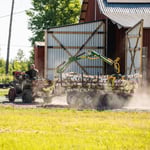 Skogsvagn ATV 3 ton, med kran 4,2 m