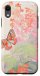 Coque pour iPhone XR Papillon mignon dans le jardin en plein air peinture dessin