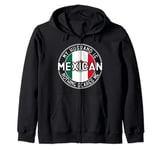 My Husband Is Mexican Mexico Heritage Roots Flag Zip Hoodie