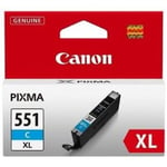 Canon CLI-551XL Genuine Cyan Ink Cartridge for Pixma iP7250 MG6350 MG5450 MG5550