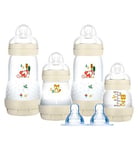 MAM Baby's First Bottle Set Including Anti Colic Self Sterilising Bottles and Bottle Teats