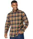 Fjallraven Men's Singi Heavy Flannel M Long Sleeved T shirt, Brown, L UK