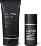 ELEMIS Mens Deep Facial Cleansing Wash, Pair Refreshing Peppermint Foaming Gel F
