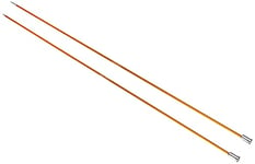 Knit Pro KP47262 Zing: Knitting Pins: Single Ended: 30cm x 2.25mm, 2.25mm Gold