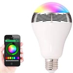 LED Light Bulb with Smart Bluetooth Speaker B22 (E27-Available) Smart LED Light APP Control 8W RGBW Multi Color Changing Dimmable (B22)