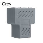 Rj45 Splitter Extender Plug 1 To 2 Ways Grey
