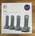 BT Digital Cordless Phone 5960 Quad Pack Call Blocking Answer Machine