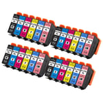 24 Ink Cartridges XL (Set) for Epson Expression Photo XP-8500 & XP-8600