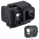 XIAODUAN-Apply to- - ST-41 Silicone Protective Case for GoPro HERO3(Green) (Color : Black)