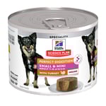 Hill's Science Plan Perfect Digestion Adult Small & Mini Mousse - Kalkon 12 x 200 g