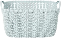 Curver Basket Knit Rectangular 3L, Misty Blue, 20.5 x 17.5 x 14 cm