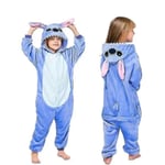 Disney Lilo & Stitch En-delad Pyjamas Barn Plysch Newway Onesies Vinter Varma Kläder Julgåva_Newway 1 140CM(11-12T)