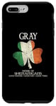 Coque pour iPhone 7 Plus/8 Plus Gris nom famille Irlande maison irlandaise de shenanigans