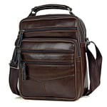 Crossbody bag Men Genuine Leather Handbags Male High Quality Cowhide Leather Messenger Bags Men's Ipad Business Bag Middle Size Briefcase Tote