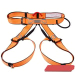 LNLW High-altitude Safety Harness Insurance Seat Harness Safety Pants Outdoor Rock Climbing Harness Downhill (Color : Orange)