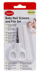 Clippasafe Home Baby Scissors & File Safe And Accurate Nail Trimming Set