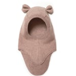 HUTTEliHUT TEDDY E-hut cotton fleece bear ears – ash rose - 6-12m