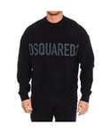 Dsquared2 Mens long-sleeved crew-neck sweatshirt S74GU0536-S25462 - Black - Size X-Large