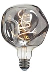 E27 3-Stegs Dimbar Deco125 4W 1800K 90lm Smoke LED-Lampa
