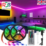 15m LED Strip Lights 5050 RGB Colour Changing Tapes Under Cabinet Kitchen TV Bar