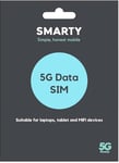 SMARTY Unlimited Data only SIM. 1 month plan, No contract, EU Roaming