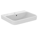 Ideal Standard I.LIFE B Lavabo Salle de Bain, T460701, 60 x 48 cm, Toilette, Fixation Mur, Céramique, Percé pour robinetterie, Blanc