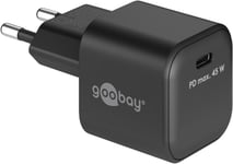 Goobay USB-C PD Snabbladdare Nano, 45W - Svart