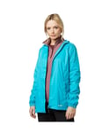 Peter Storm WoMens Packable Hooded Jacket, Camping and Hiking Clothing - Blue Polyamide - Size 18 UK