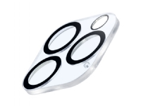 Cellularline Camera Lens, Apple, iPhone 15 Pro, iPhone 15 Pro Max, Reptålig, Stöttålig, Svart, Transparent, 1 styck