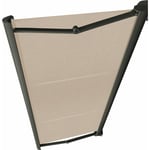 Store banne coffre integral motorise ral anthracite 4,5 x 3,5 dickson® lin - Beige