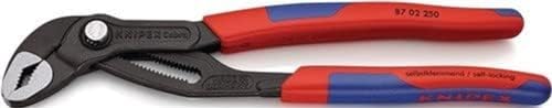 Knipex Cobra – pince (slip-joint, 5 cm, 4,6 cm, Acier Chrome vanadium, DE Plastique, Bleu/Rouge)