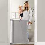 Momcozy Retractable Stair Gate for Baby, Extends up to 140Cm Wide, 83Cm Tall, Ex