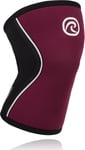 Rehband Rx Knee-Sleeve 5mm XS, Black/Burgundy XS unisex