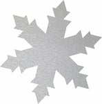 Petra S Bricolage-News 50 x Glace Cristal 40 mm en Feutre Gliter Couleur Streudeko FLIZ, Blanc, 18 x 12 x 3 cm