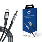 3MK AUX USB-C - Jack 3.5 mm Kabel 1m - TheMobileStore Ljudkablar