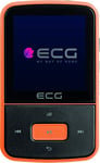 ECG PMP 30 8GB Black & Orange Lecteur MP3/MP4 - Mémoire 8 Go - 30 présélection pour émetteur FM - MP3 de la Carte Micro SD - Dictaphone - Clip Sport - Verrouillage des Touches - USB 2.0