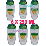 Palmolive Natural Shower Cream Milk & Honey With Moisturiser,6X250ml EACH Bottle