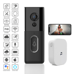 Video Wireless WiFi Doorbell Smart Door Ring Intercom Camera Bell Security UK
