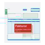 Fakturablock Onumrerad 50 Sidor Med Kopia 2/3:s A4