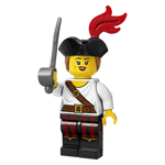 Lego Series 20 Pirate Girl Minifigure