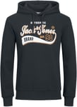 Jack & Jones Logo hooded jumper NOOS Hooded sweater black