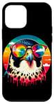 Coque pour iPhone 12 mini Cool Tie Dye Lunettes de soleil Faucon pèlerin Illustration oiseau