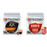 Tassimo L'OR Espresso Delizioso Coffee Pods (Pack of 5, Total 80 Coffee Capsules) & Kenco Americano Grande Coffee Pods (Pack of 5, Total 80 Coffee Capsules)