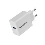 UNIQO Prise Chargeur Mural Quick Charge 3.0 de 18 W, Port USB pour Une Charge Rapide, jusqu'à 80% de Charge du Smartphone en 30 Min, Prise EU