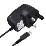 SLTX Charger Mains Wall Plug Charger DSi, DSi XL, 3DS, 3DS XL, 2DS and 2DS XL Black NDSI-BK