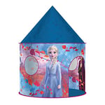 John Disney 75118A My Starlight Palace Tente de Jeu La Reine des Neiges 2 avec lumière Disco rotative Bleu