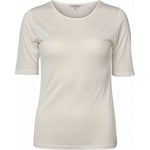 Silk Jersey T-shirt Off-White, Lady Avenue