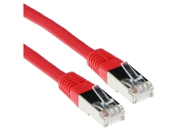 ACT Red 2 meter F/UTP CAT5E patch cable with RJ45 connectors