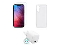 Estuff - Tillbehörssats För Mobiltelefon - Charger, Cover, Glass - För Samsung Galaxy A13 5G